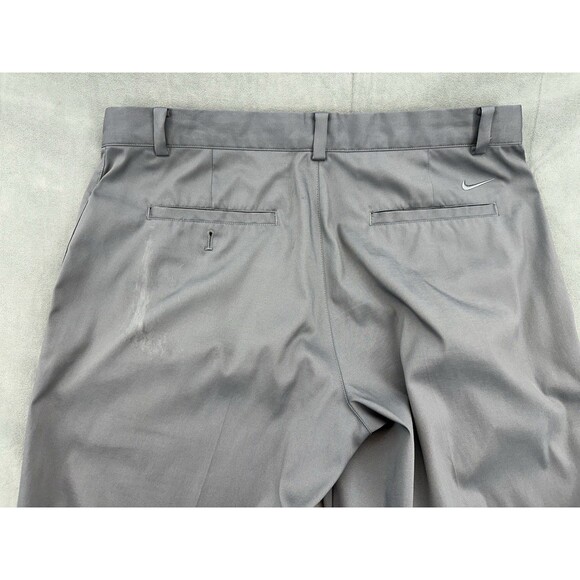 Nike Golf Pants Mens 34x32 Gray Tour Performance Dri-Fit Straight 639779 STAINS - Picture 4 of 16